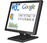 Graphic of Tools and website browser