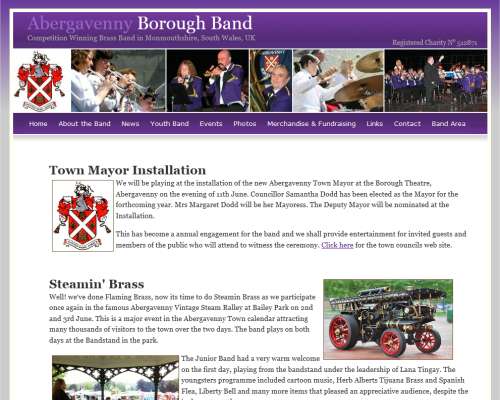 Abergavenny Borough Band Screenshot