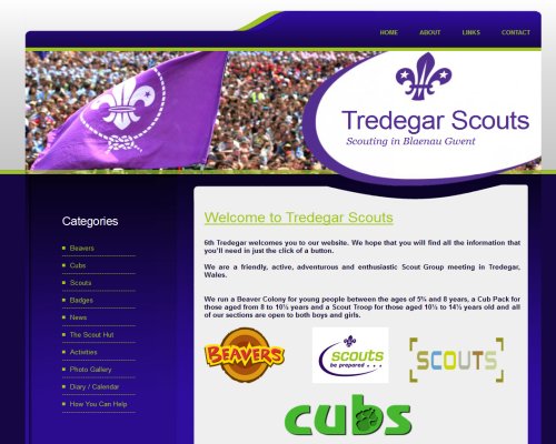 Tredegar Scouts Screenshot