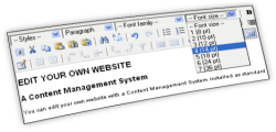 Website editor graphic